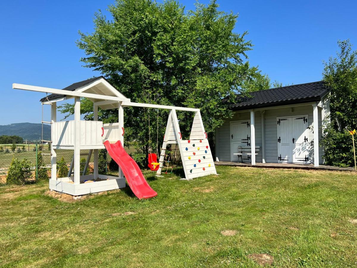 Babiogorska Perelka W Skandynawskim Stylu Z Sauna I Kominkiem Jordanow Екстер'єр фото